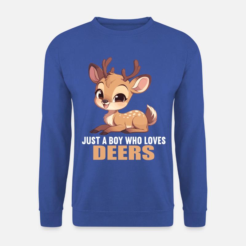 Hirsche Hirsch - Unisex Pullover - Royalblau