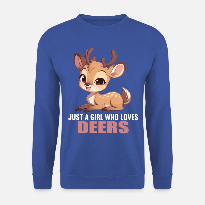 Hirsche Hirsch - Unisex Pullover - Royalblau