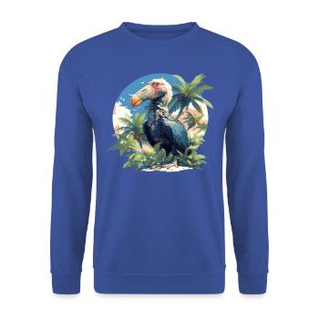 Dodos Dodo - Sweat-shirt Unisexe - bleu royal - Devant - Alina (178cm) & Michal (187cm)