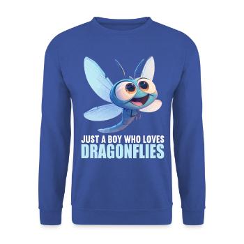 Libellules Libellule - Sweat-shirt Unisexe - bleu royal - Devant - Alina (178cm) & Michal (187cm)
