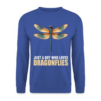 Libellules Libellule - Sweat-shirt Unisexe - bleu royal - Devant - Alina (178cm) & Michal (187cm)