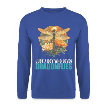 Libellules Libellule - Sweat-shirt Unisexe - bleu royal - Devant - Alina (178cm) & Michal (187cm)