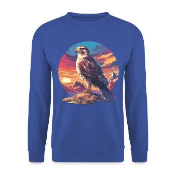 Falcon Falcon - Unisex Sweatshirt - royal blue - Front - Alina (178cm) & Michal (187cm)