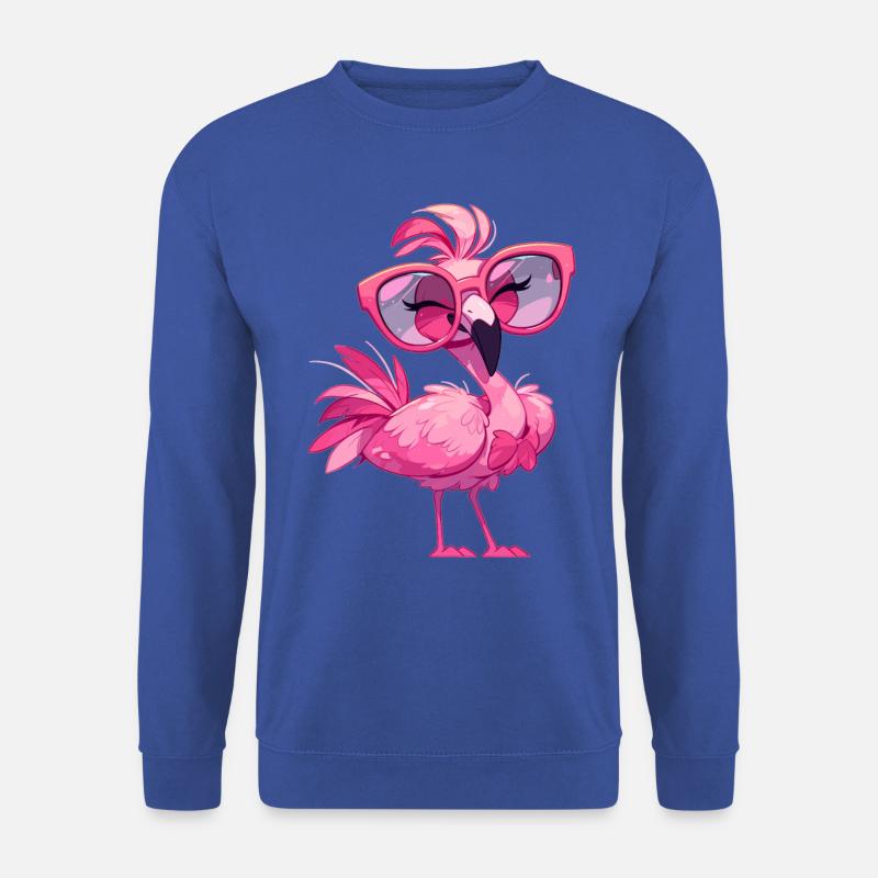 Flamingos Flamingo - Unisex Pullover - Royalblau