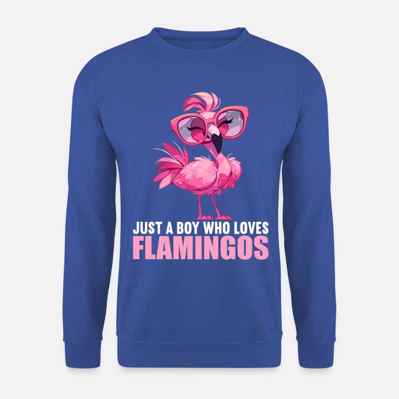 Flamingos Flamingo - Unisex Pullover - Royalblau