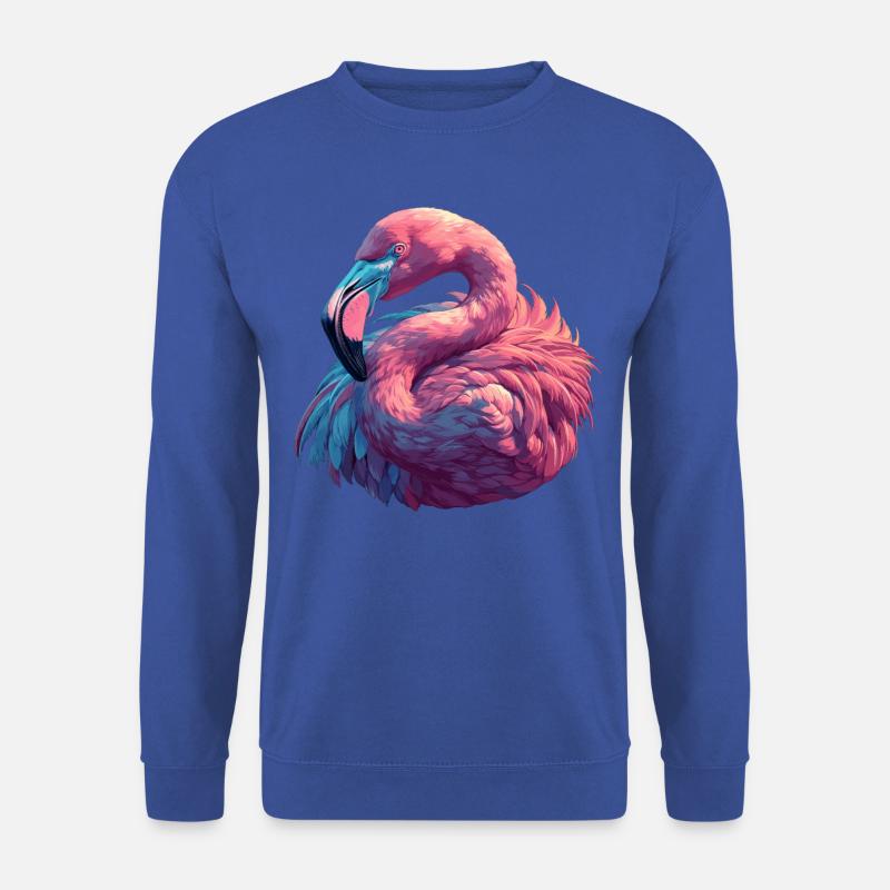 Flamingos Flamingo - Unisex Pullover - Royalblau
