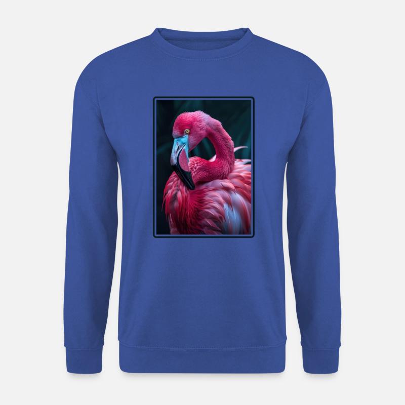 Flamingos Flamingo - Unisex Pullover - Royalblau