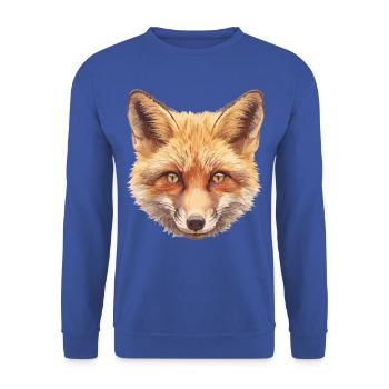 Renards Renard - Sweat-shirt Unisexe - bleu royal - Devant - Alina (178cm) & Michal (187cm)