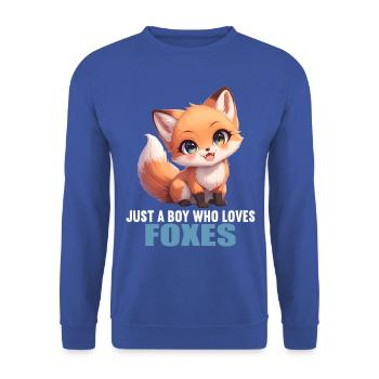 Renards Renard - Sweat-shirt Unisexe - bleu royal - Devant - Alina (178cm) & Michal (187cm)