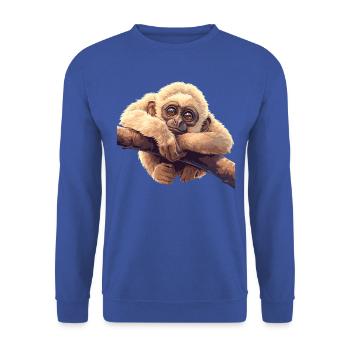 Gibbons Gibbon - Unisex Pullover - Royalblau - Vorne - Alina (178cm) & Michal (187cm)