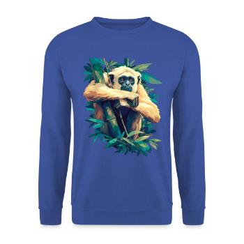 Gibbons Gibbon - Unisex Pullover - Royalblau - Vorne - Alina (178cm) & Michal (187cm)