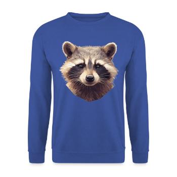 Raccoons Raccoon - Unisex Sweatshirt - royal blue - Front - Alina (178cm) & Michal (187cm)