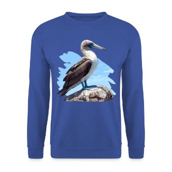 Blue-footed booby - Unisex Sweatshirt - royal blue - Front - Alina (178cm) & Michal (187cm)