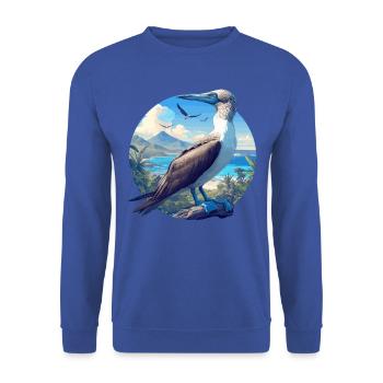 Blue-footed booby - Unisex Sweatshirt - royal blue - Front - Alina (178cm) & Michal (187cm)