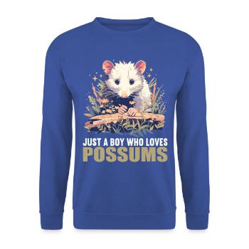 Opossum Opossums - Sweat-shirt Unisexe - bleu royal - Devant - Alina (178cm) & Michal (187cm)
