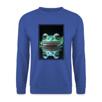 Frog Frogs - Unisex Sweatshirt - royal blue - Front - Alina (178cm) & Michal (187cm)
