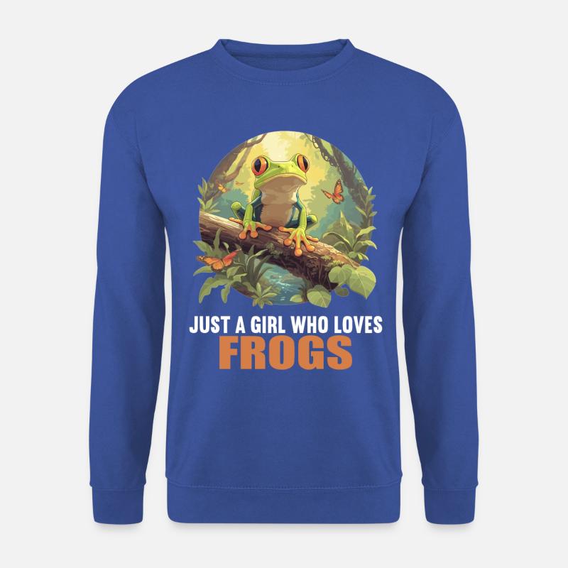 Frosch Frösche - Unisex Pullover - Royalblau