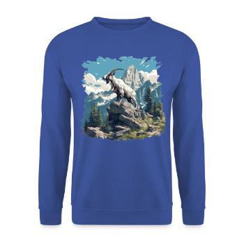 Ziegen Ziege - Unisex Pullover - Royalblau - Vorne - Alina (178cm) & Michal (187cm)