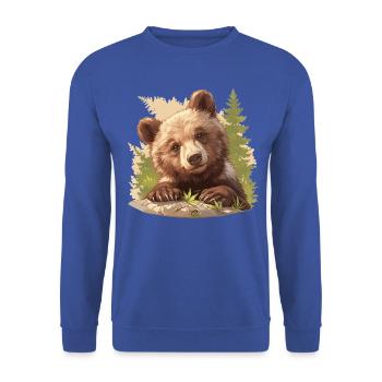 grizzly bears Grizzly bear - Unisex Sweatshirt - royal blue - Front - Alina (178cm) & Michal (187cm)