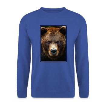 grizzly bears Grizzly bear - Unisex Sweatshirt - royal blue - Front - Alina (178cm) & Michal (187cm)