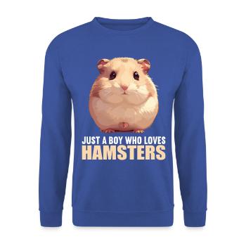 Hamster - Unisex Sweatshirt - royal blue - Front - Alina (178cm) & Michal (187cm)
