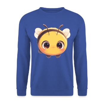 Bees Bee - Unisex Sweatshirt - royal blue - Front - Alina (178cm) & Michal (187cm)