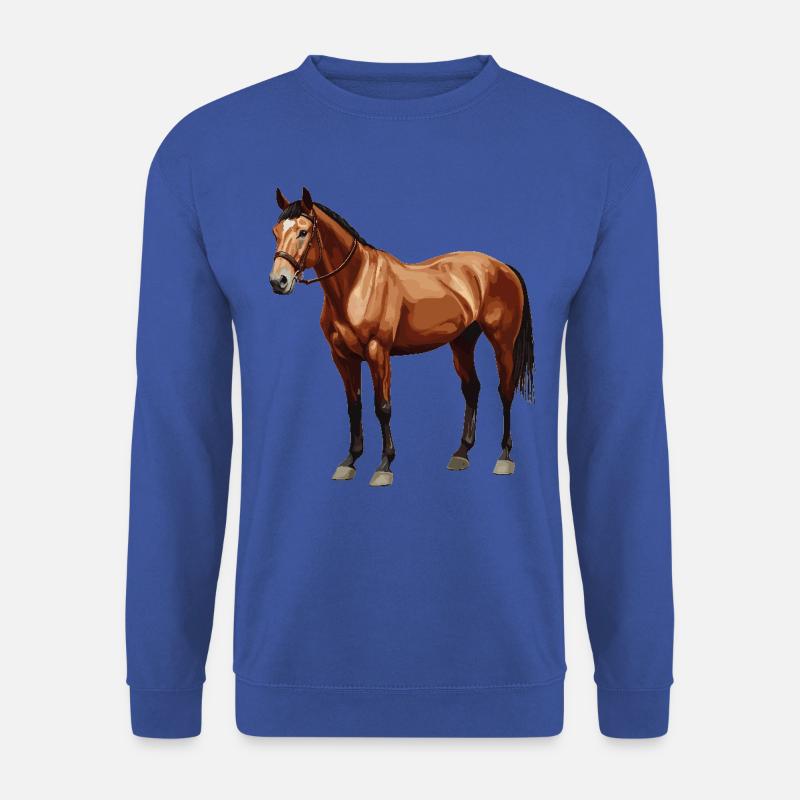 Pferde Pferd - Unisex Pullover - Royalblau