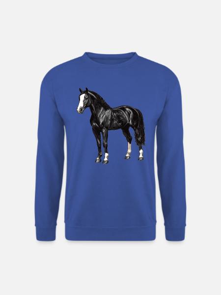 Pferde Pferd - Unisex Pullover - Royalblau