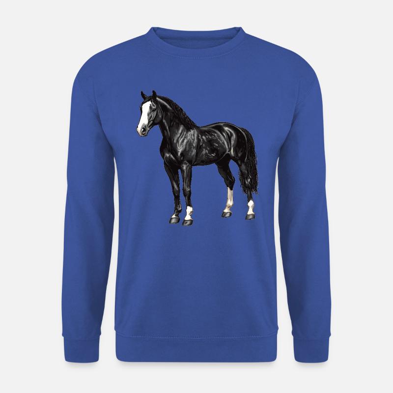 Pferde Pferd - Unisex Pullover - Royalblau