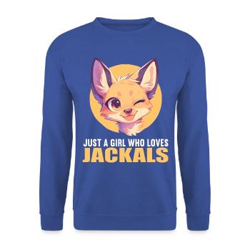 Schakale Schakal - Unisex Pullover - Royalblau - Vorne - Alina (178cm) & Michal (187cm)