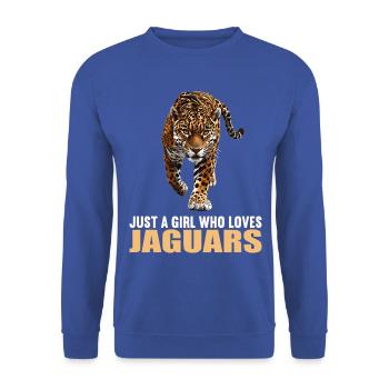 Jaguars Jaguar - Sweat-shirt Unisexe - bleu royal - Devant - Alina (178cm) & Michal (187cm)