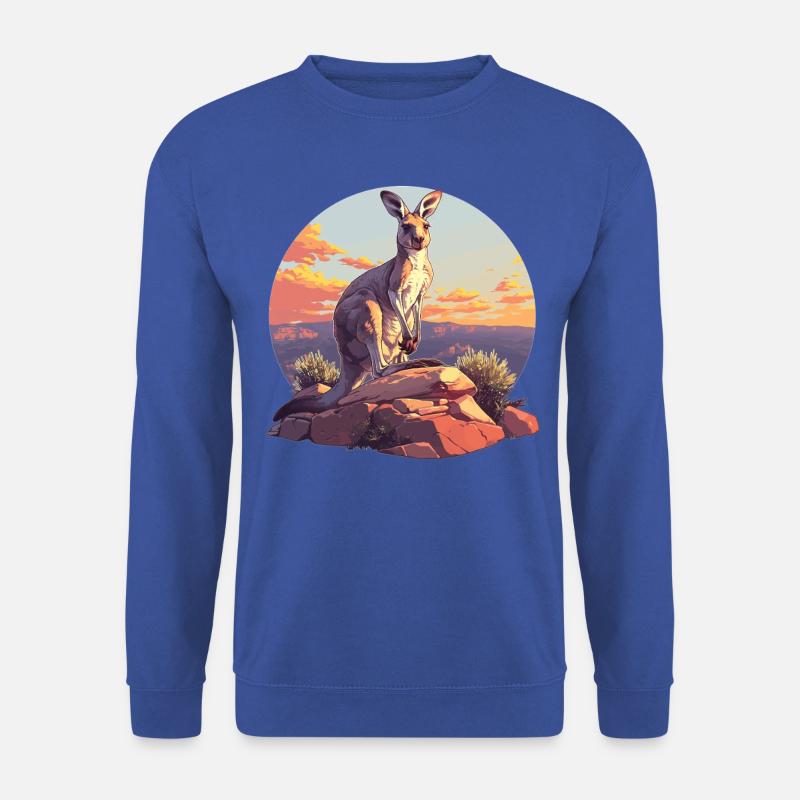 Kängurus Känguru - Unisex Pullover - Royalblau