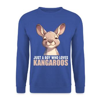 Kangaroos Kangaroo - Unisex Sweatshirt - royal blue - Front - Alina (178cm) & Michal (187cm)