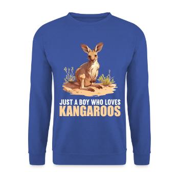 Kangaroos Kangaroo - Unisex Sweatshirt - royal blue - Front - Alina (178cm) & Michal (187cm)