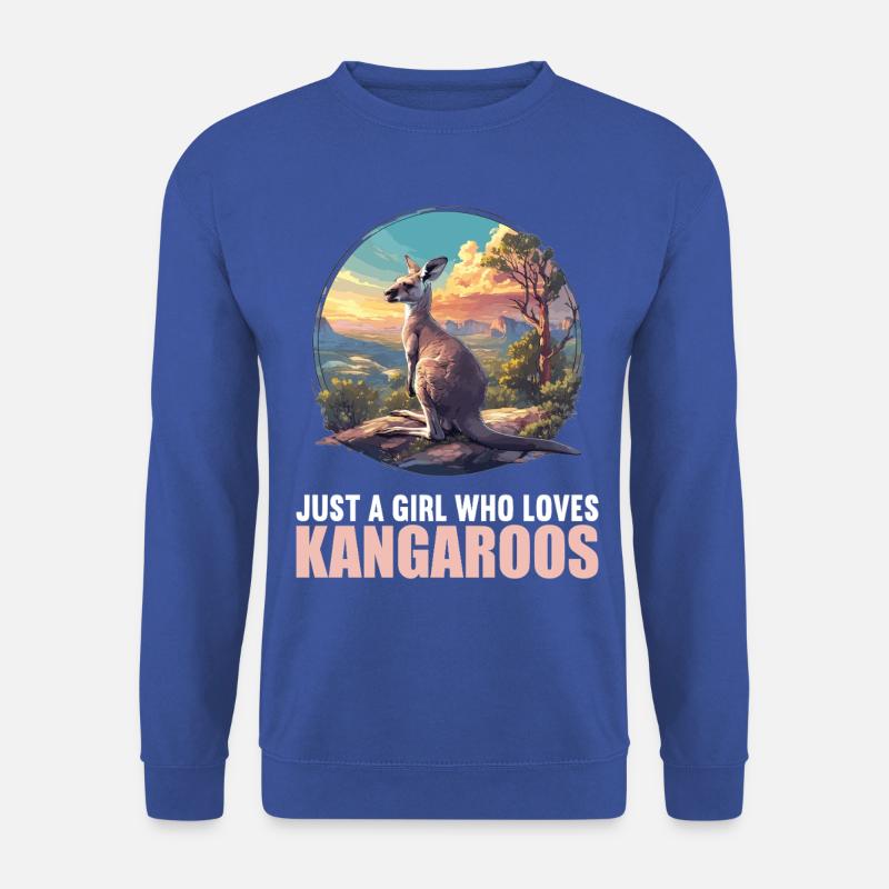 Kängurus Känguru - Unisex Pullover - Royalblau