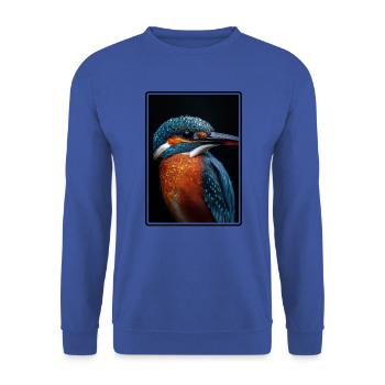 Eisvögel Eisvogel - Unisex Pullover - Royalblau - Vorne - Alina (178cm) & Michal (187cm)