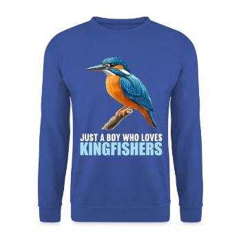 Kingfishers Kingfisher - Unisex Sweatshirt - royal blue - Front - Alina (178cm) & Michal (187cm)