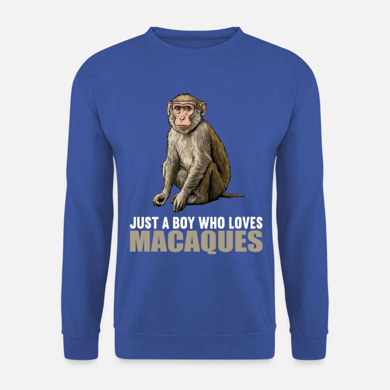 Makaken Makake - Unisex Pullover - Royalblau