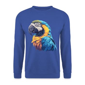 Macaw's Era - Unisex Sweatshirt - royal blue - Front - Alina (178cm) & Michal (187cm)