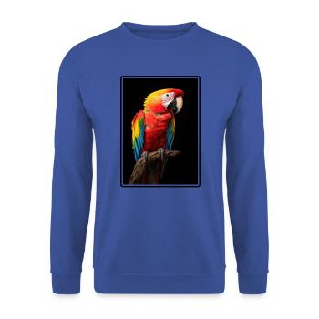 Macaw's Era - Unisex Sweatshirt - royal blue - Front - Alina (178cm) & Michal (187cm)