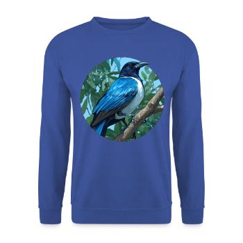 Magpies Magpie - Unisex Sweatshirt - royal blue - Front - Alina (178cm) & Michal (187cm)
