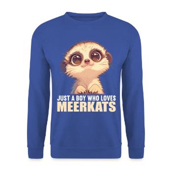 Meerkat Erdmännchen - Unisex Pullover - Royalblau - Vorne - Alina (178cm) & Michal (187cm)