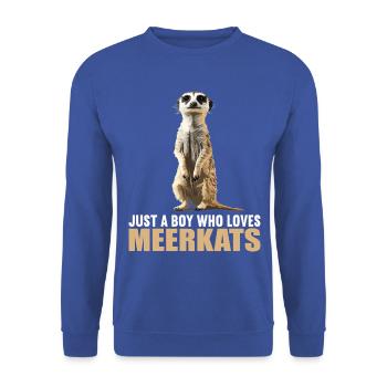 Meerkat Erdmännchen - Unisex Pullover - Royalblau - Vorne - Alina (178cm) & Michal (187cm)