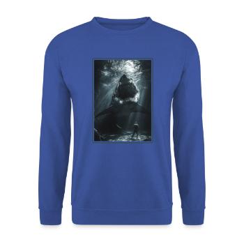 Megalodons Megalodon - Unisex Sweatshirt - royal blue - Front - Alina (178cm) & Michal (187cm)