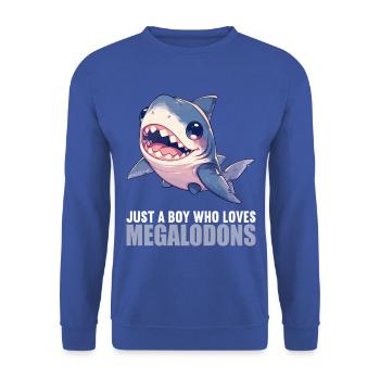 Megalodons Megalodon - Unisex Sweatshirt - royal blue - Front - Alina (178cm) & Michal (187cm)