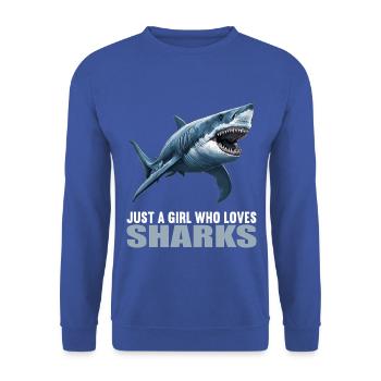 Haie Hai - Unisex Pullover - Royalblau - Vorne - Alina (178cm) & Michal (187cm)