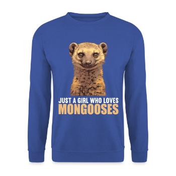 Mungos Mungo - Unisex Pullover - Royalblau - Vorne - Alina (178cm) & Michal (187cm)