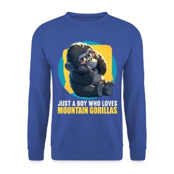 Mountain gorillas Mountain gorilla - Unisex Sweatshirt - royal blue - Front - Alina (178cm) & Michal (187cm)
