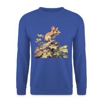 Mäuse Maus - Unisex Pullover - Royalblau - Vorne - Alina (178cm) & Michal (187cm)