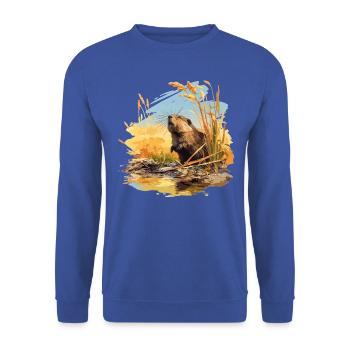 Muskrats Muskrat - Unisex Sweatshirt - royal blue - Front - Alina (178cm) & Michal (187cm)